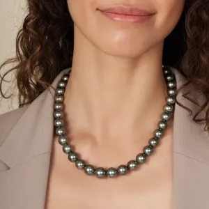 10.0-12.1 mm AAA Tahitian Round Pearl Necklace