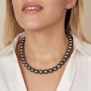 10.0-12.8 mm AAA Tahitian Round Pearl Necklace