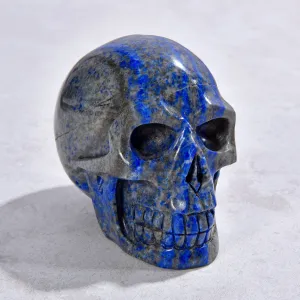 2.2" Natural Lapis Skull Gemstone Carving