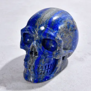 3.1" Natural Lapis Skull Gemstone Carving