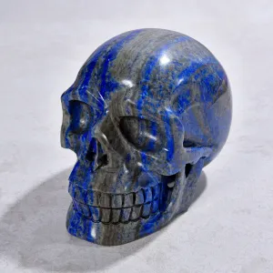 3.5" Natural Lapis Skull Gemstone Carving