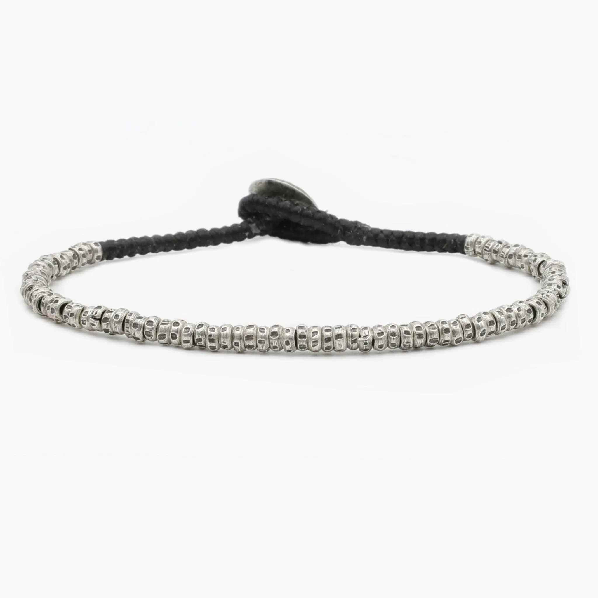 4mm Braided "Bachata" Silver Bracelet