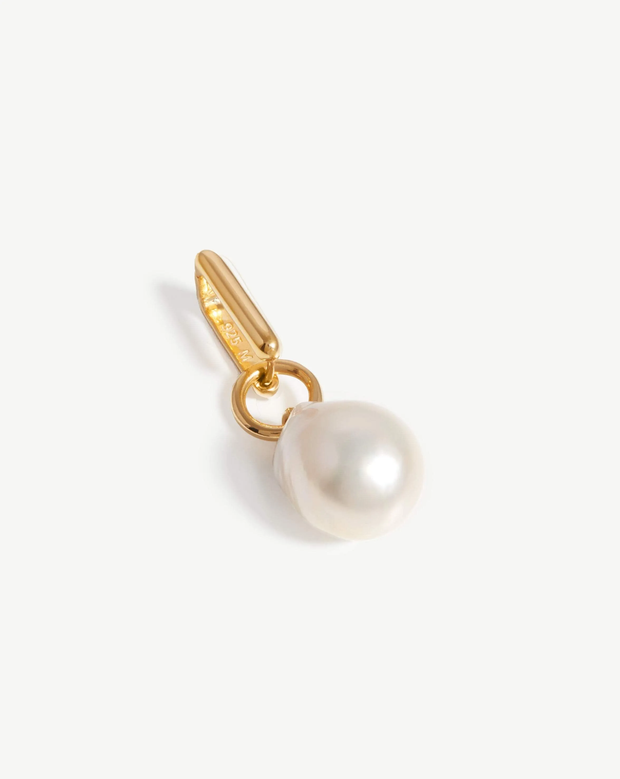 Baroque Pearl Single Ovate Earring | 18k Gold Vermeil/Pearl