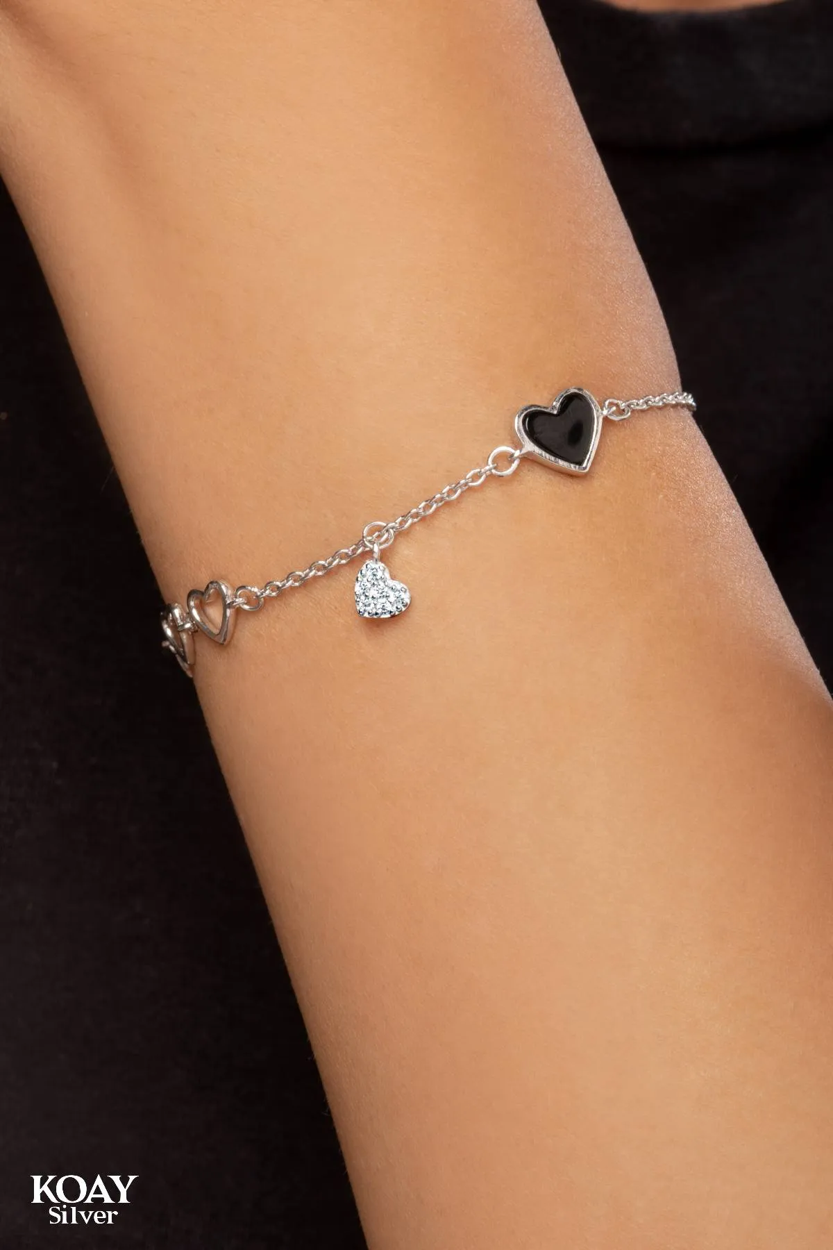 Black Heart Bracelet