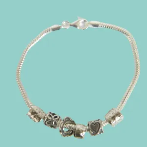 Bracelet for woman, Sterling silver beads