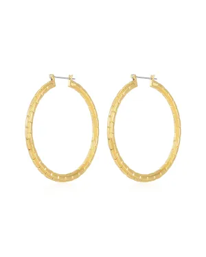 Chloe Chain Hoops- Gold