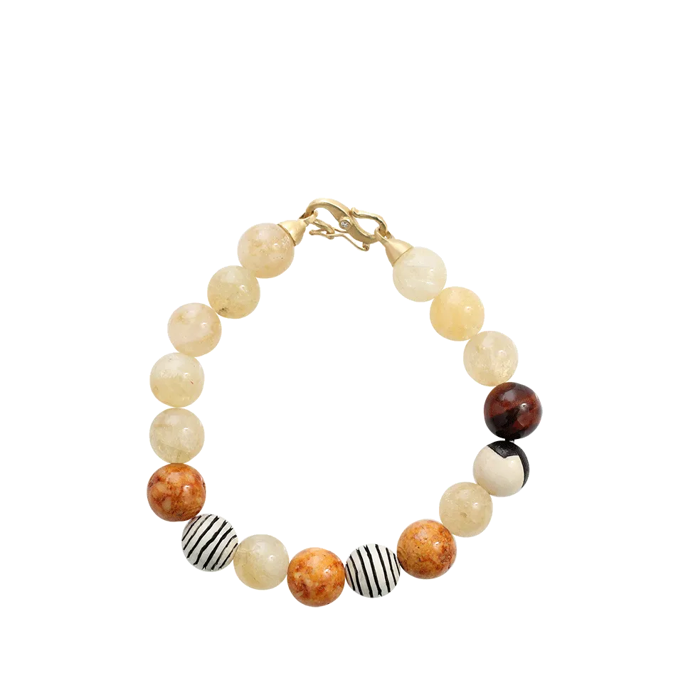 Citrine Bead Bracelet