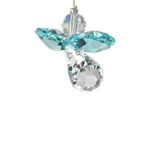 Crystal Fantasy Guardian Angel Suncatcher,  Blue 23