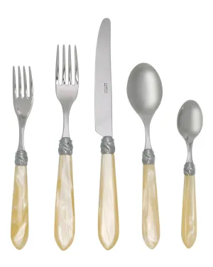 Diana - Flatware Place Setting Pearl (Set of 5)