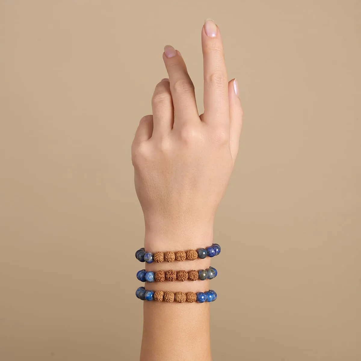 Divination | Lapis x Rudraksha |  Mala Bracelet