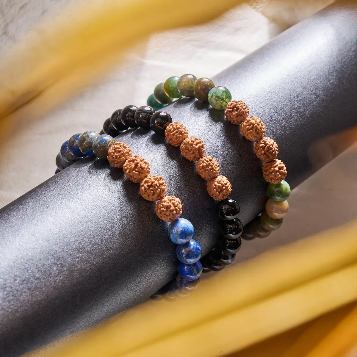 Divination | Lapis x Rudraksha |  Mala Bracelet