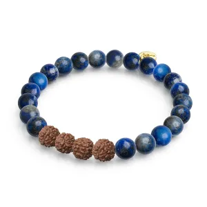 Divination | Lapis x Rudraksha |  Mala Bracelet