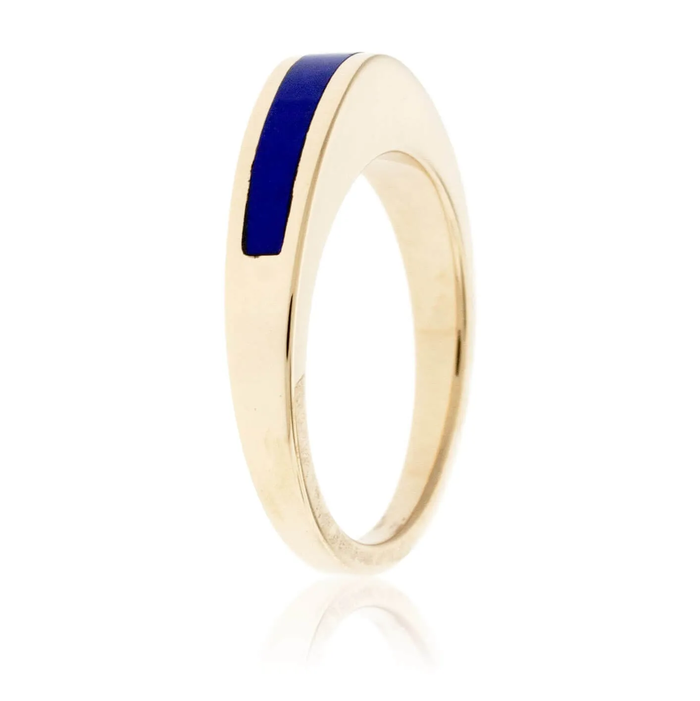 Domed Stackable Lapis Ring