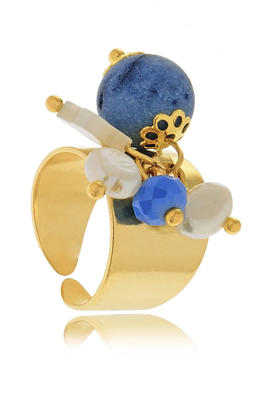 FABIO TOSI JADE Blue Chevalier Ring