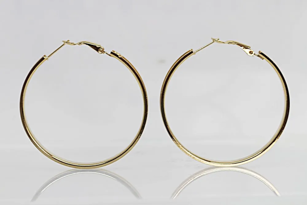 Gold Plated Hoops