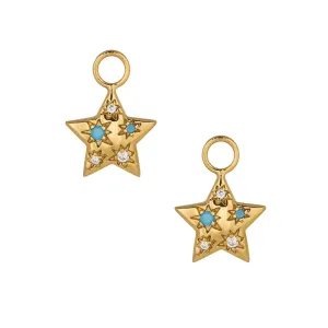 Goldbug Blue Skies Star Earring Charms