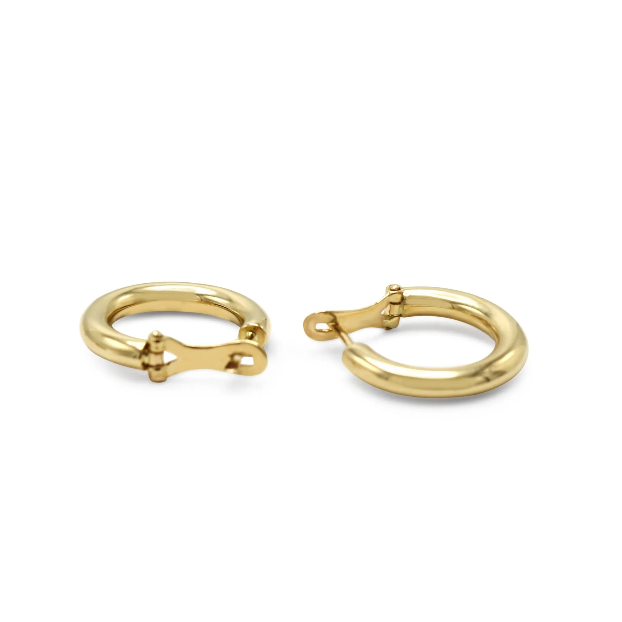 Hoop Earrings - 9ct Yellow, Rose & White Gold