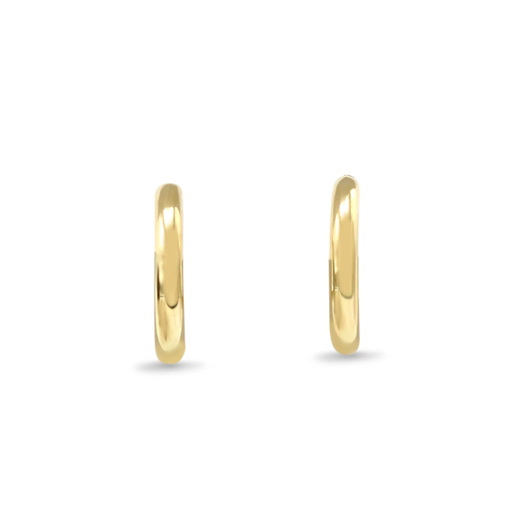 Hoop Earrings - 9ct Yellow, Rose & White Gold