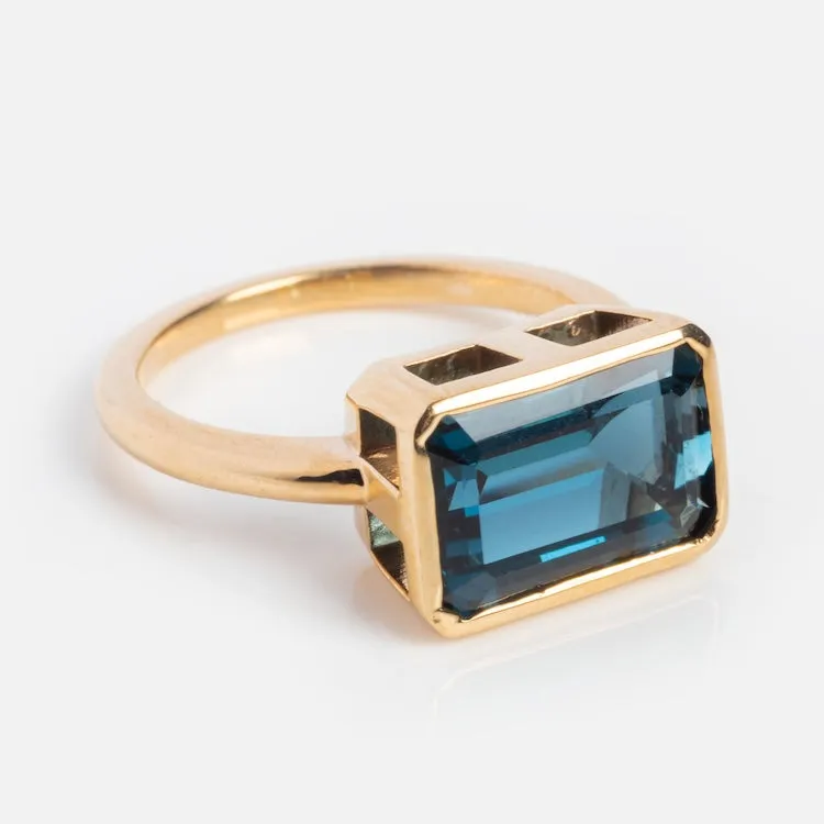 Jojo London Blue Topaz Ring