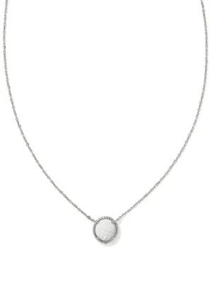 Kendra Scott Volleyball Pendant Necklace - Silver