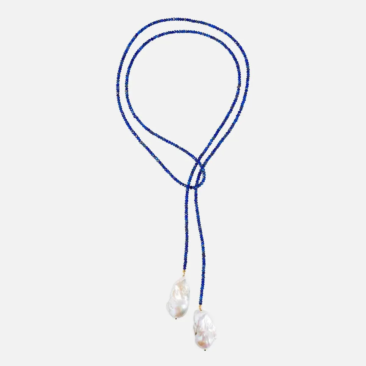 Lapis Classic Gemstone Lariat