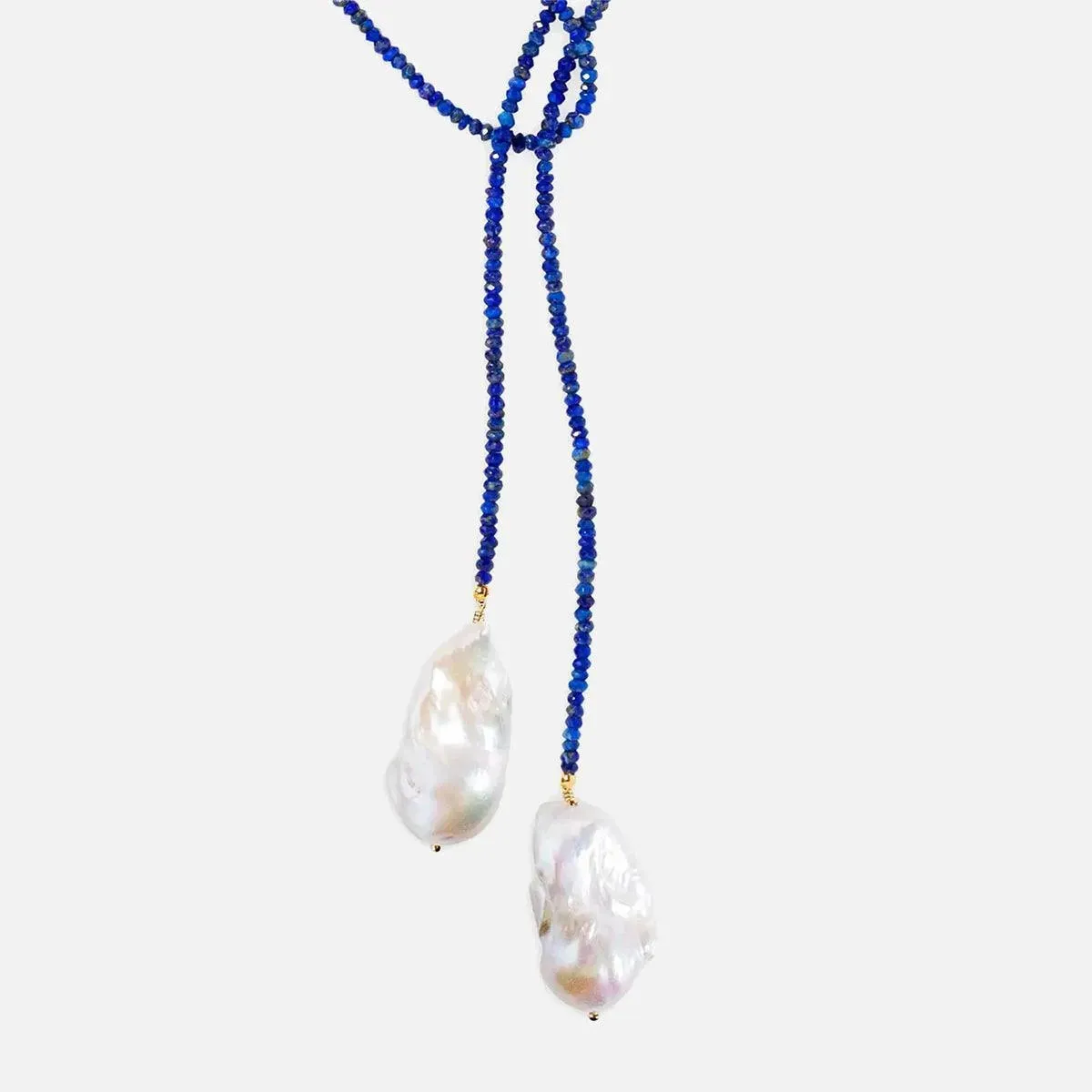 Lapis Classic Gemstone Lariat