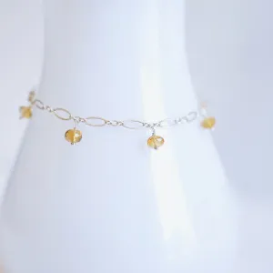 Lili - Citrine, Sterling Silver Bracelet