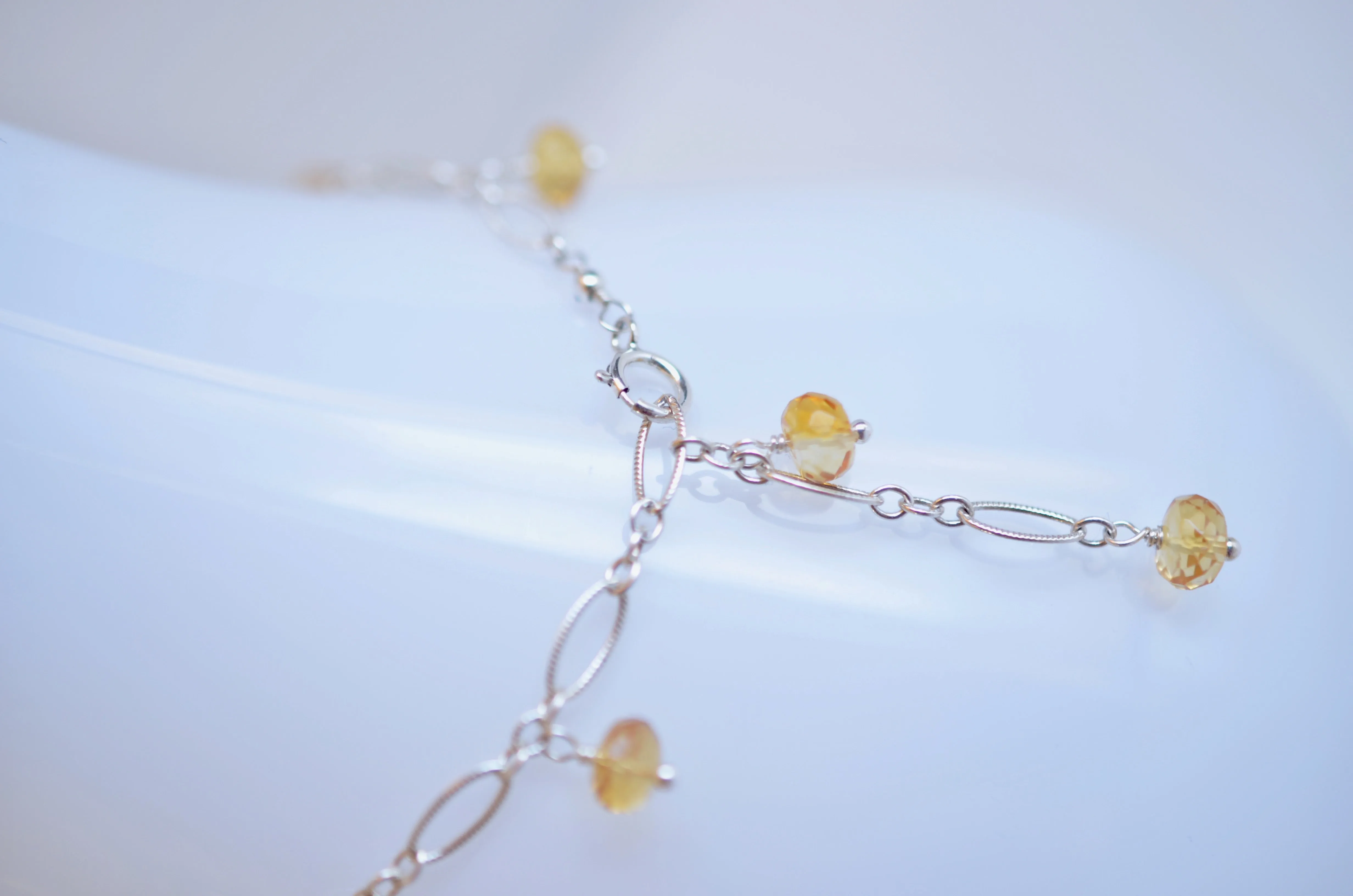 Lili - Citrine, Sterling Silver Bracelet