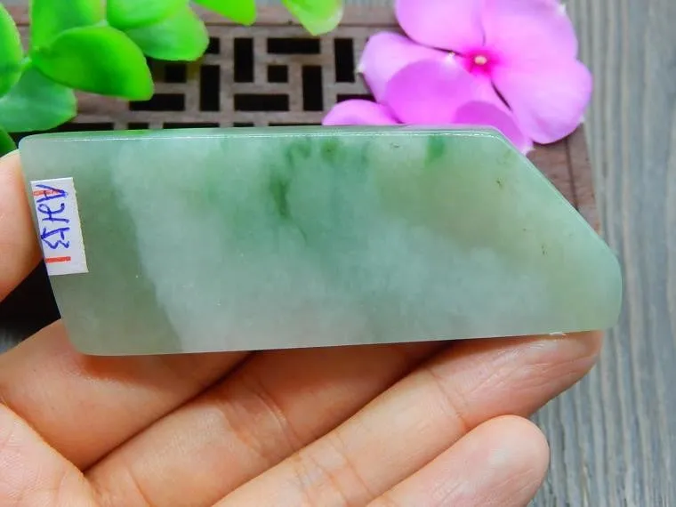 Natural Jade Jadeite Raw (38g, 74X24X7mm)