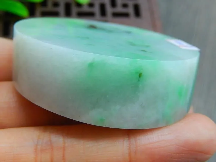 Natural Jade Rough Jadeite Raw (110g, 51X51X16.5mm)