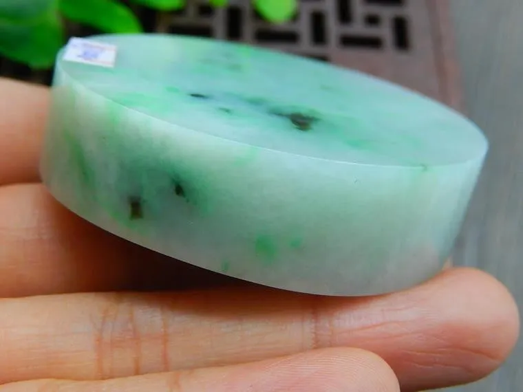 Natural Jade Rough Jadeite Raw (110g, 51X51X16.5mm)