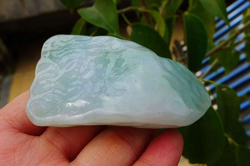 Natural Jade Rough Jadeite Raw (136g,8.2X5.4X2cm)