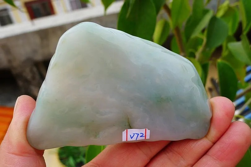 Natural Jade Rough Jadeite Raw (136g,8.2X5.4X2cm)