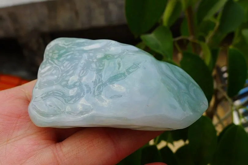 Natural Jade Rough Jadeite Raw (136g,8.2X5.4X2cm)