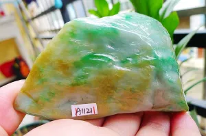 Natural Jade Rough Jadeite Raw (172g,9X5.7X2cm)