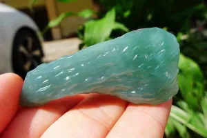 Natural Jade Rough Jadeite Raw (18.8g,5.9X2.4X0.8cm)