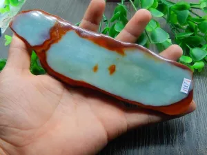 Natural Jade Rough Jadeite Raw (194g, 175X53X9.5mm)