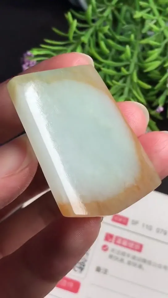 Natural Jade Rough Jadeite Raw (22g,4.2x3.6x0.46cm)-V2519