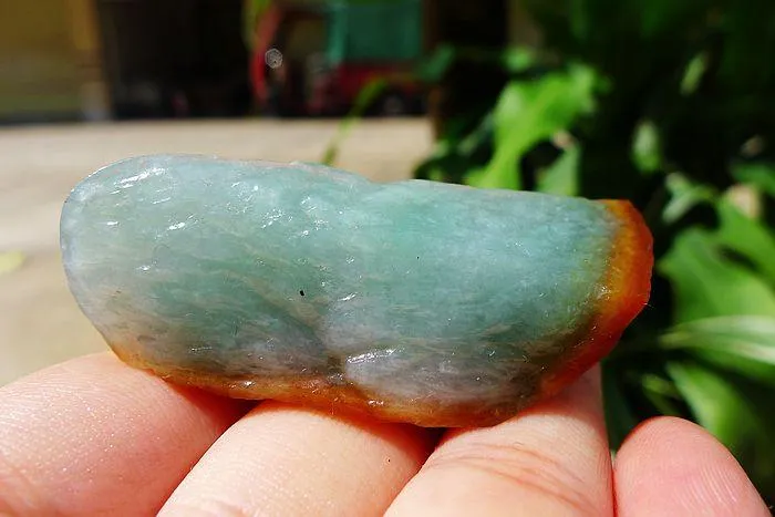 Natural Jade Rough Jadeite Raw (28g,5.4X2.1X1.55cm)