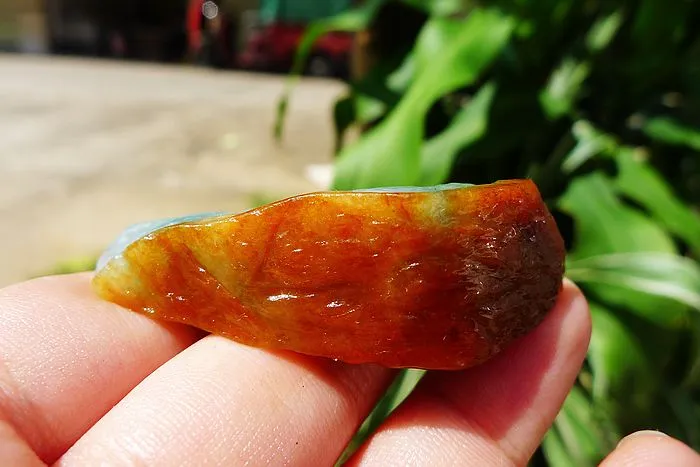 Natural Jade Rough Jadeite Raw (28g,5.4X2.1X1.55cm)