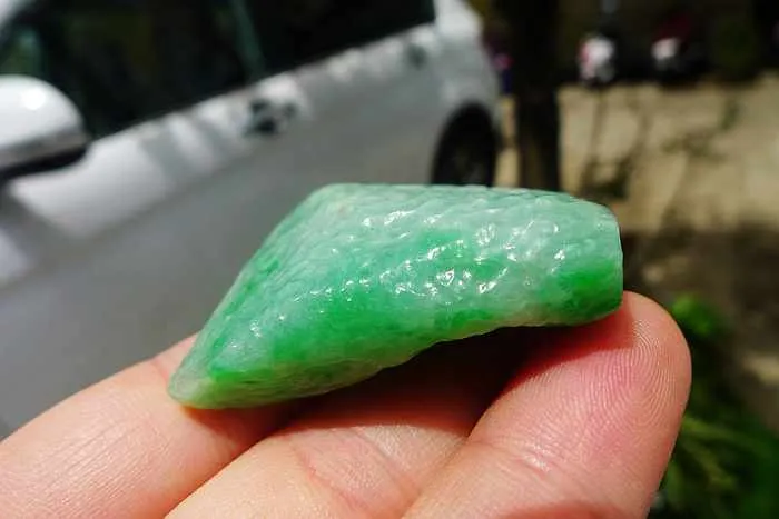 Natural Jade Rough Jadeite Raw (33.5g,4.1X3.2X1.3cm)