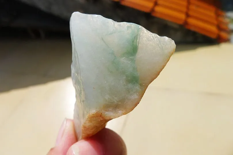 Natural Jade Rough Jadeite Raw (34g,5.5X3.X1.8cm)