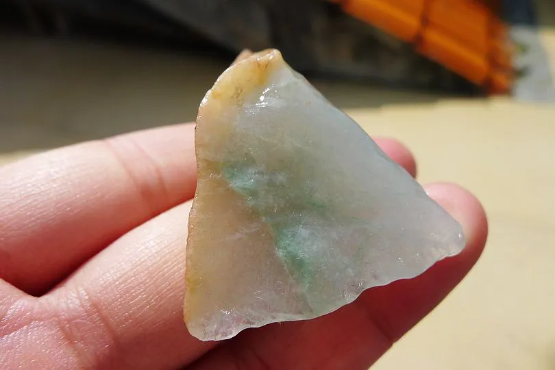 Natural Jade Rough Jadeite Raw (34g,5.5X3.X1.8cm)