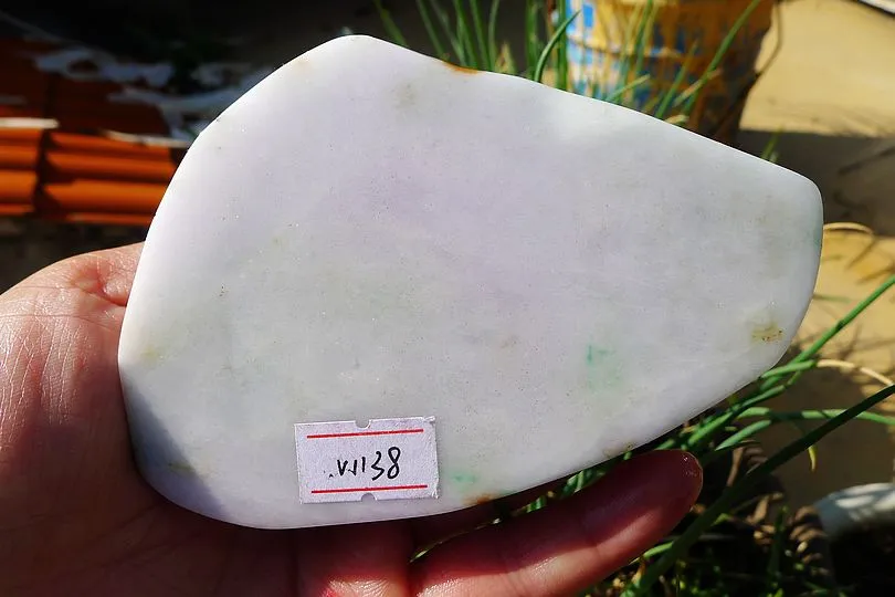 Natural Jade Rough Jadeite Raw (470g,10.6X7.3X5.3cm)