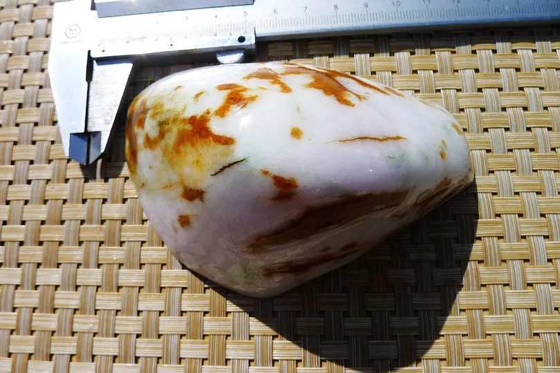 Natural Jade Rough Jadeite Raw (470g,10.6X7.3X5.3cm)