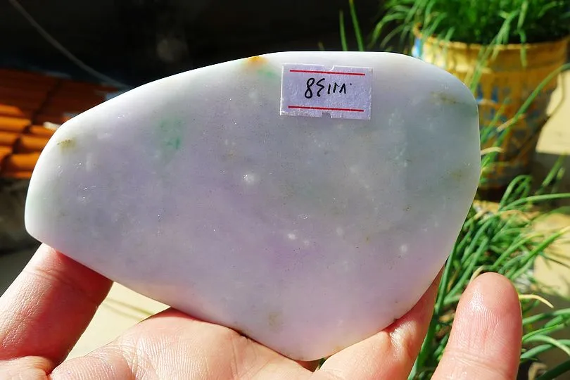 Natural Jade Rough Jadeite Raw (470g,10.6X7.3X5.3cm)