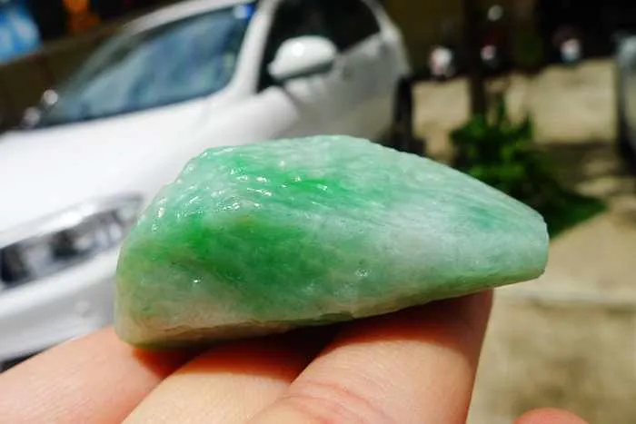 Natural Jade Rough Jadeite Raw (53g,5.1X2.9X2.2cm)