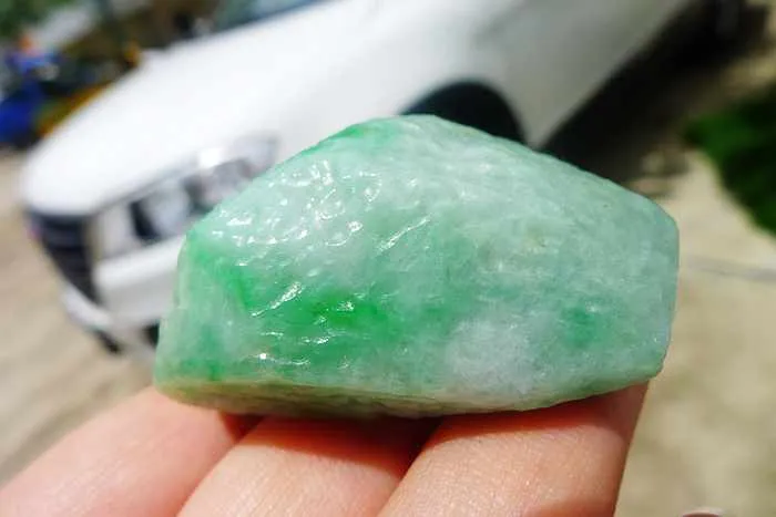 Natural Jade Rough Jadeite Raw (53g,5.1X2.9X2.2cm)