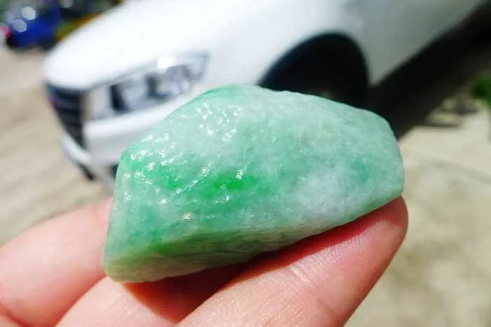 Natural Jade Rough Jadeite Raw (53g,5.1X2.9X2.2cm)