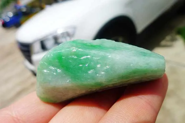 Natural Jade Rough Jadeite Raw (53g,5.1X2.9X2.2cm)